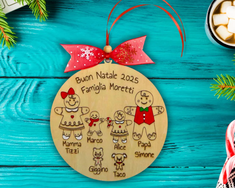 Ornamento Commemorativo In Legno Per Albero Di Natale - Ricordo Per La Perdita Di Una Persona Cara