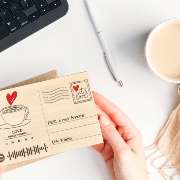 Cartolina in Legno Personalizzata Spotify