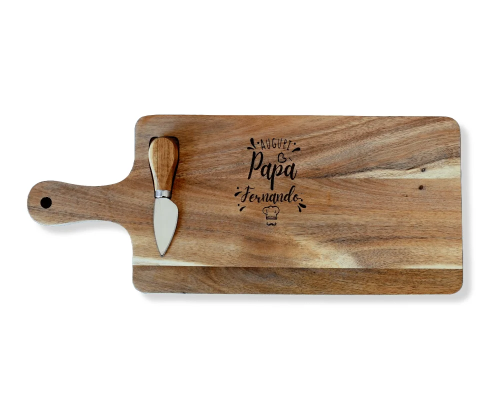 Joeyan Tagliere In Bambù Personalizzato Con Incisione 'The Man, The Myth, The Legend', Regalo Per Papà