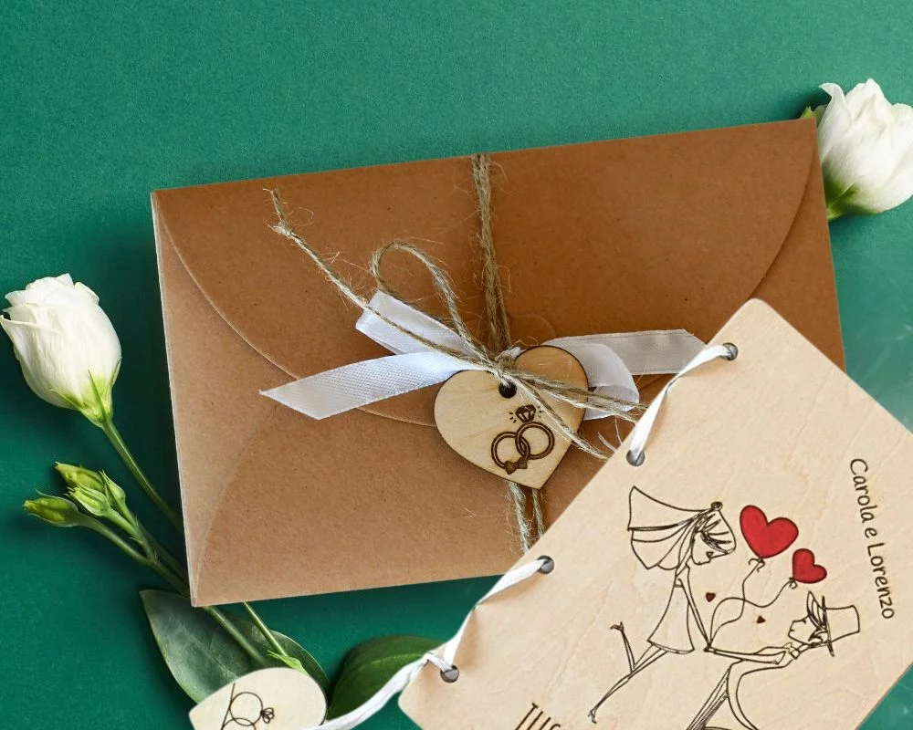 PIWOSGOL Regalo Originale Per Matrimonio – Mappamondo In Legno Porta Soldi – 16x16 Cm – Personalizzabile Con Incisione